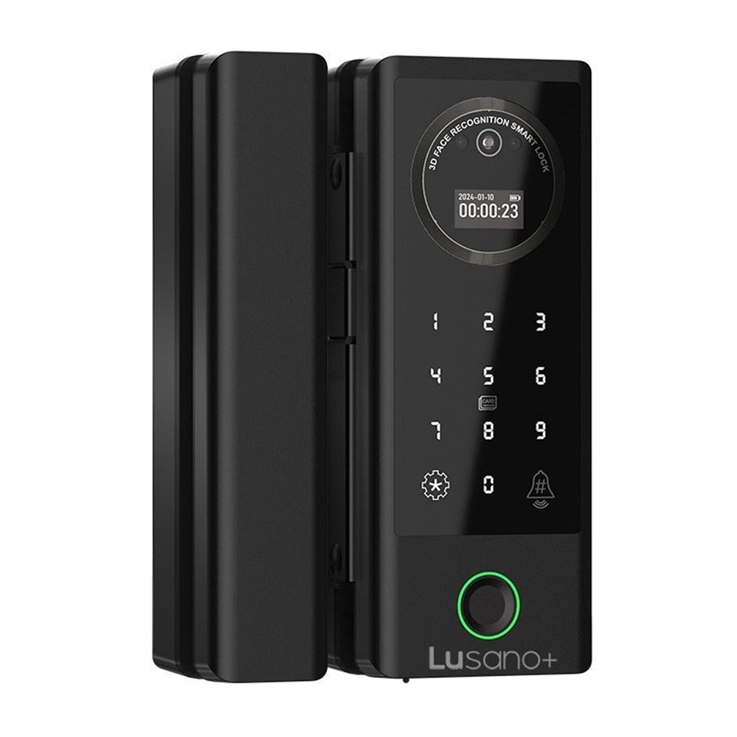 Cerradura Inteligente Lusano Glass para Puertas de Cristal – Huella y Clave