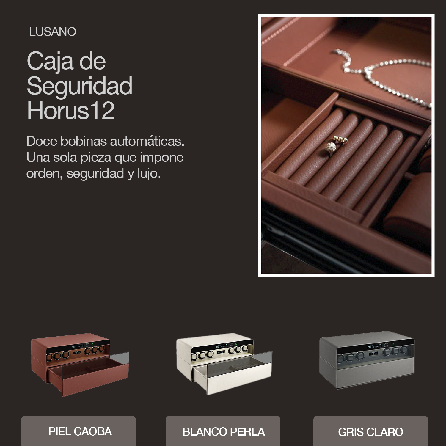 Caja Fuerte Digital Lusano Horus12 con Huella y WiFi