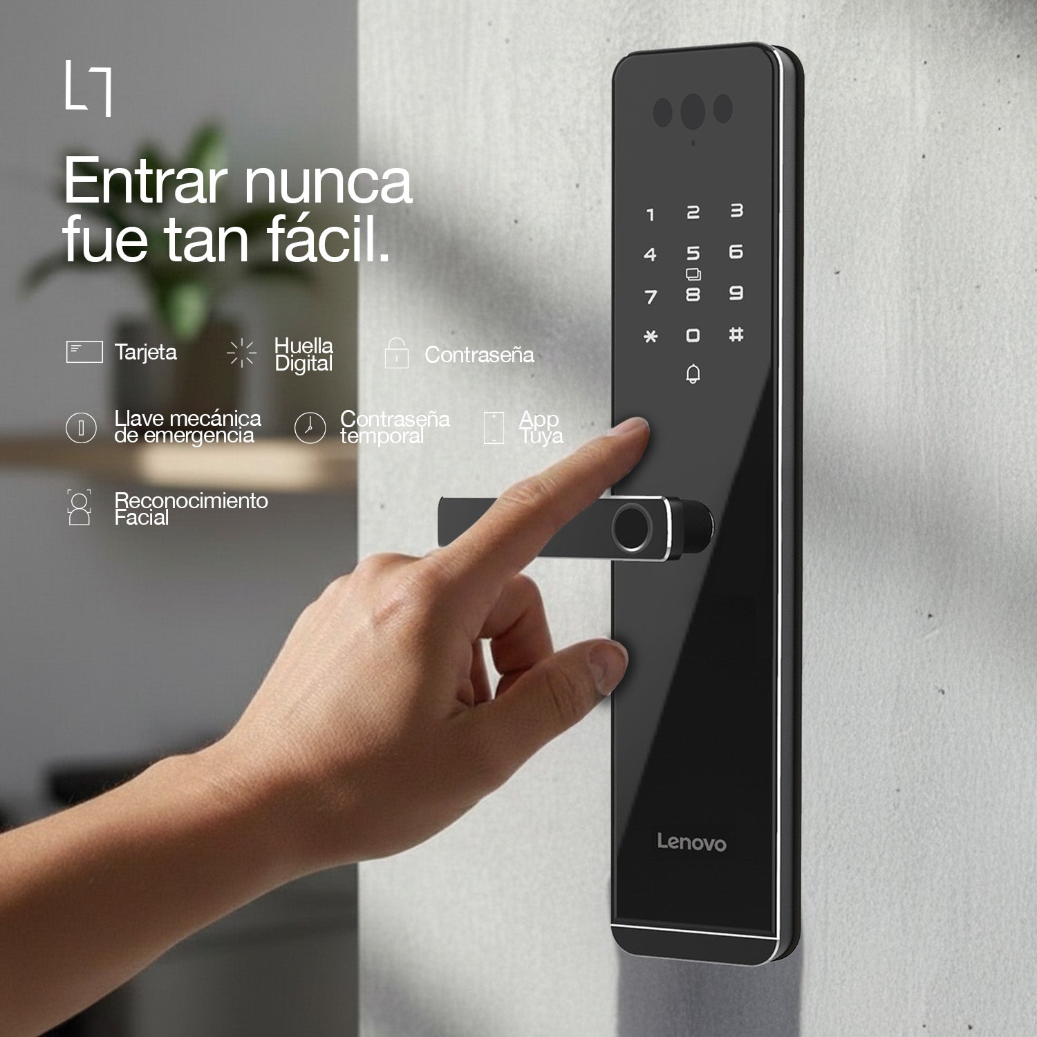 Cerradura Inteligente Lenovo E6 Pro WiFi