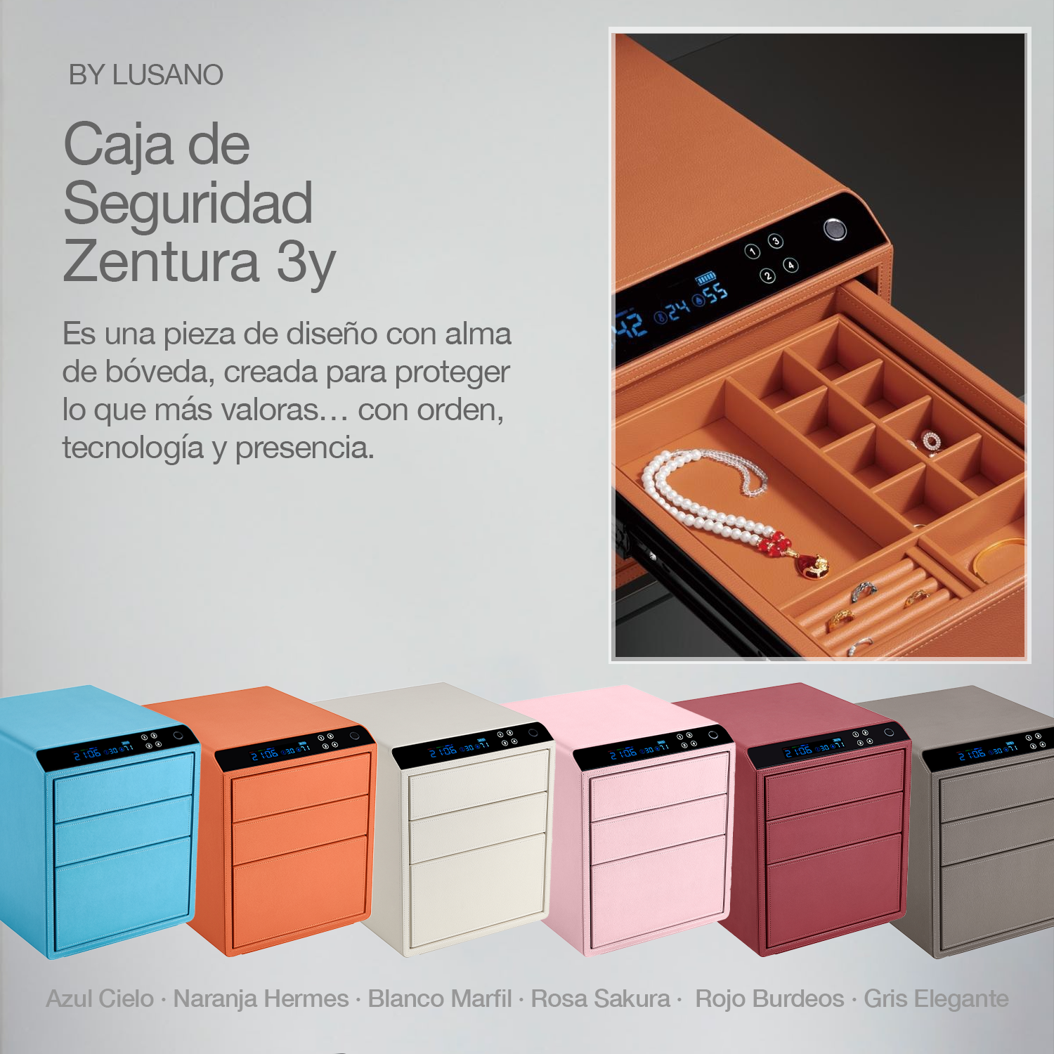Caja de seguridad digital Lusano Zentura 3Y
