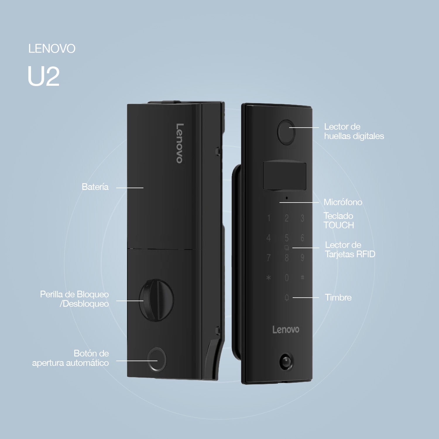 Cerradura Inteligente Lenovo U2 WiFi