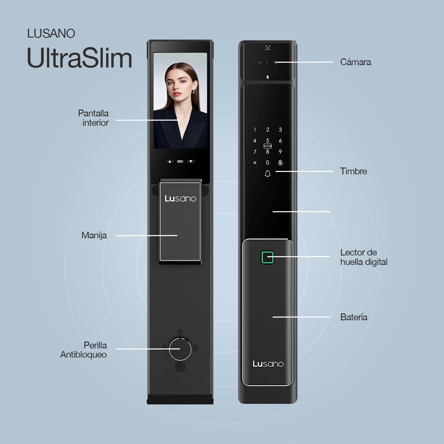 Cerradura Inteligente Lusano Ultra Slim WiFi