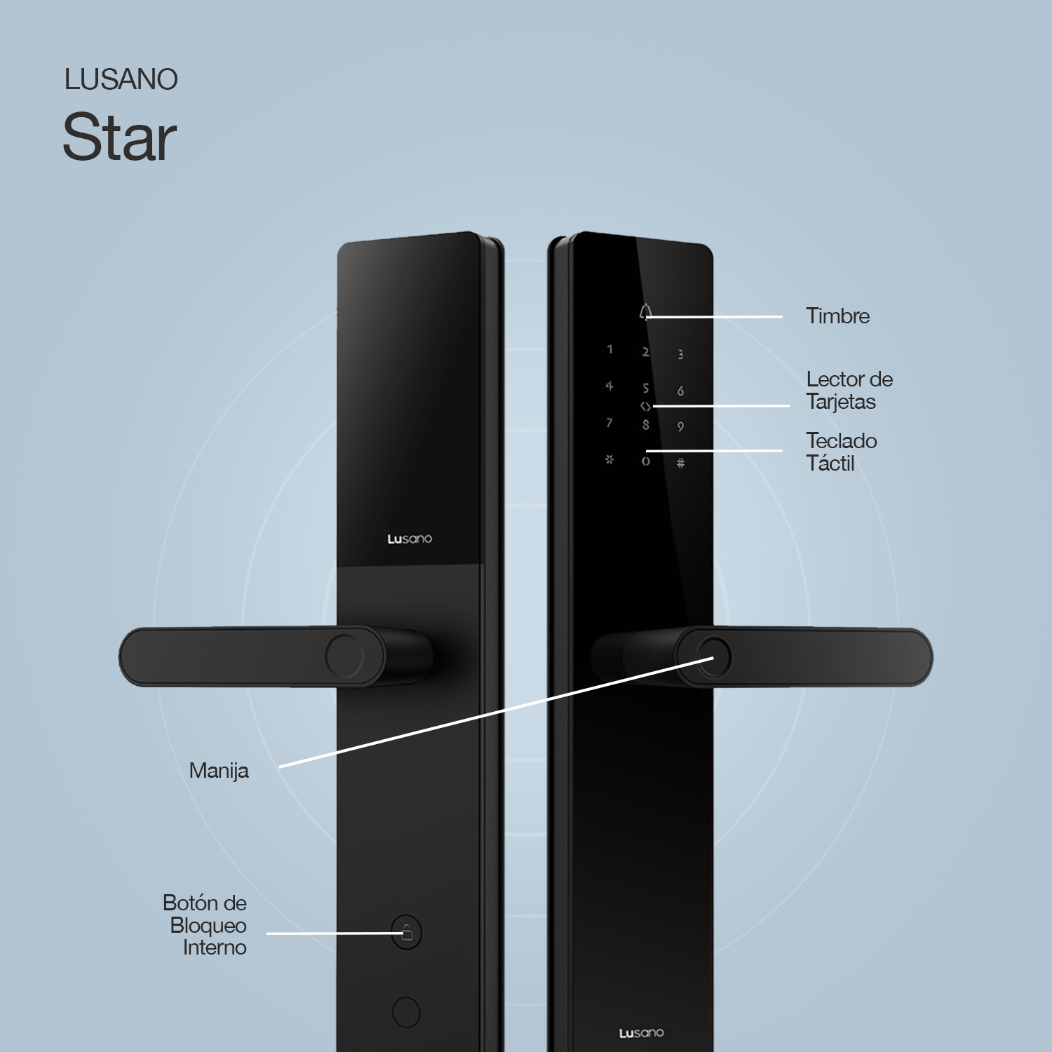 Cerradura Inteligente Lusano STAR WiFi