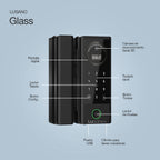 Cerradura Inteligente Lusano Glass para Puertas de Cristal – Huella y Clave