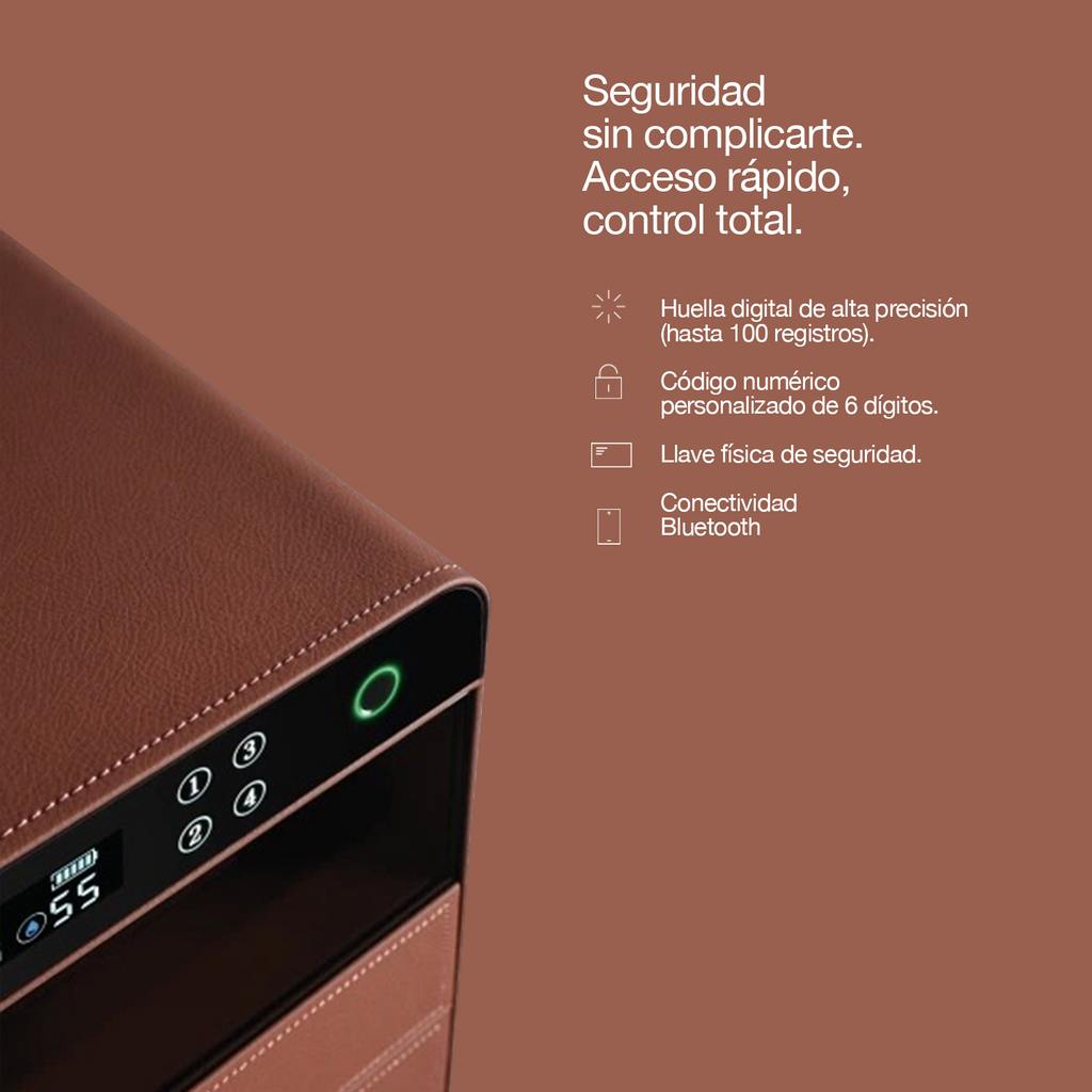 Caja Fuerte Digital Lusano Horus6 con Huella y WiFi
