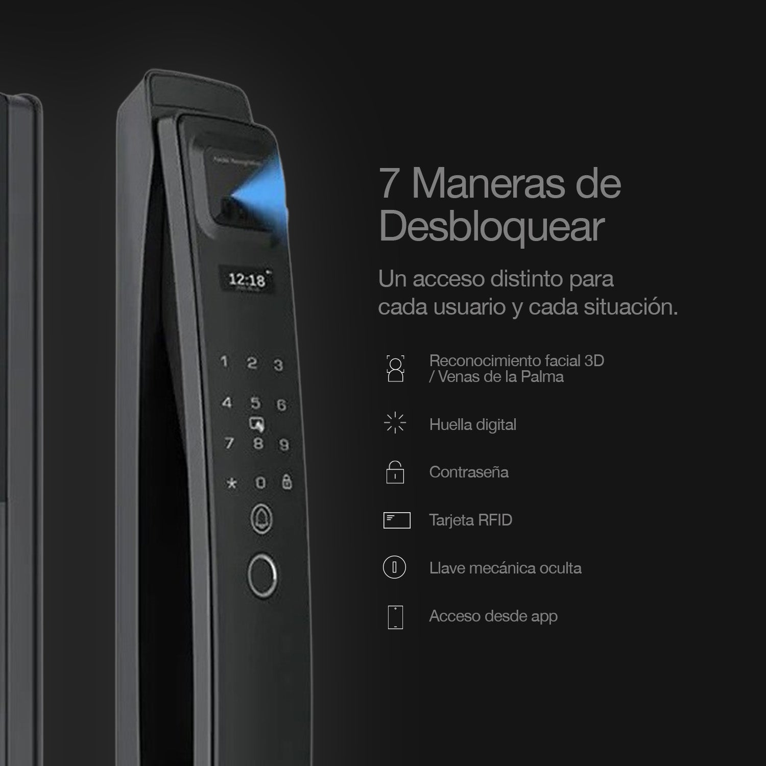 Cerradura Inteligente Lusano Mercury WiFi