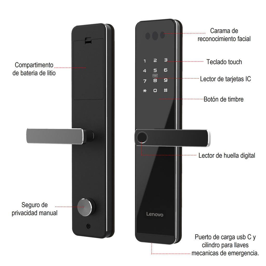 Cerradura Inteligente Lenovo E6 Pro