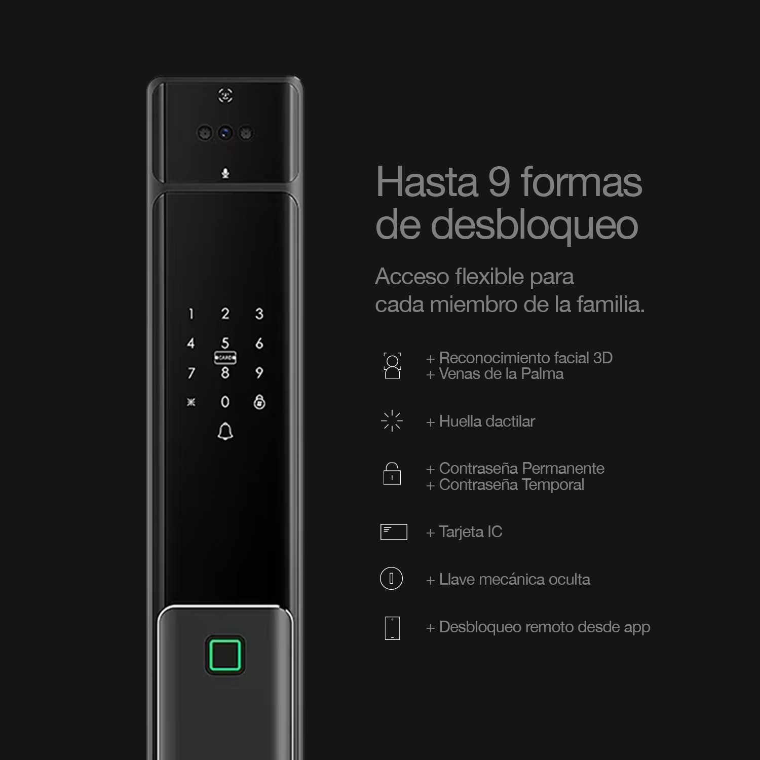 Cerradura Inteligente Lusano Ultra Slim WiFi
