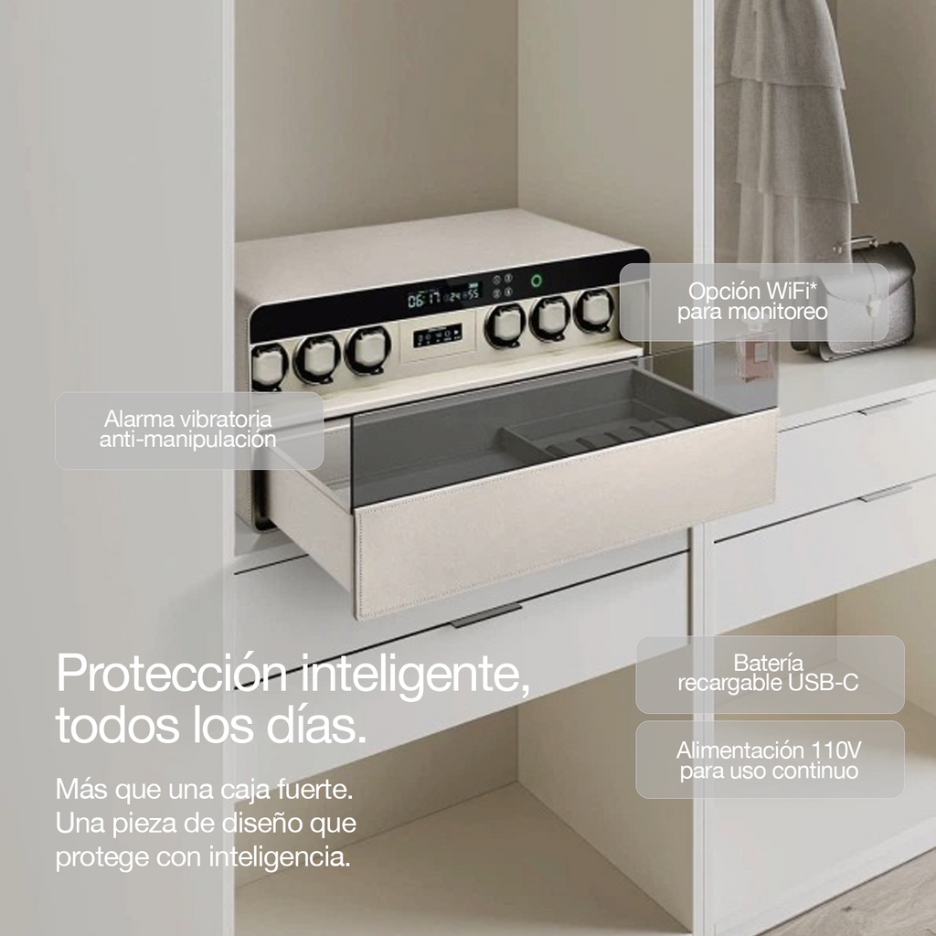 Caja Fuerte Digital Lusano Horus6 con Huella y WiFi