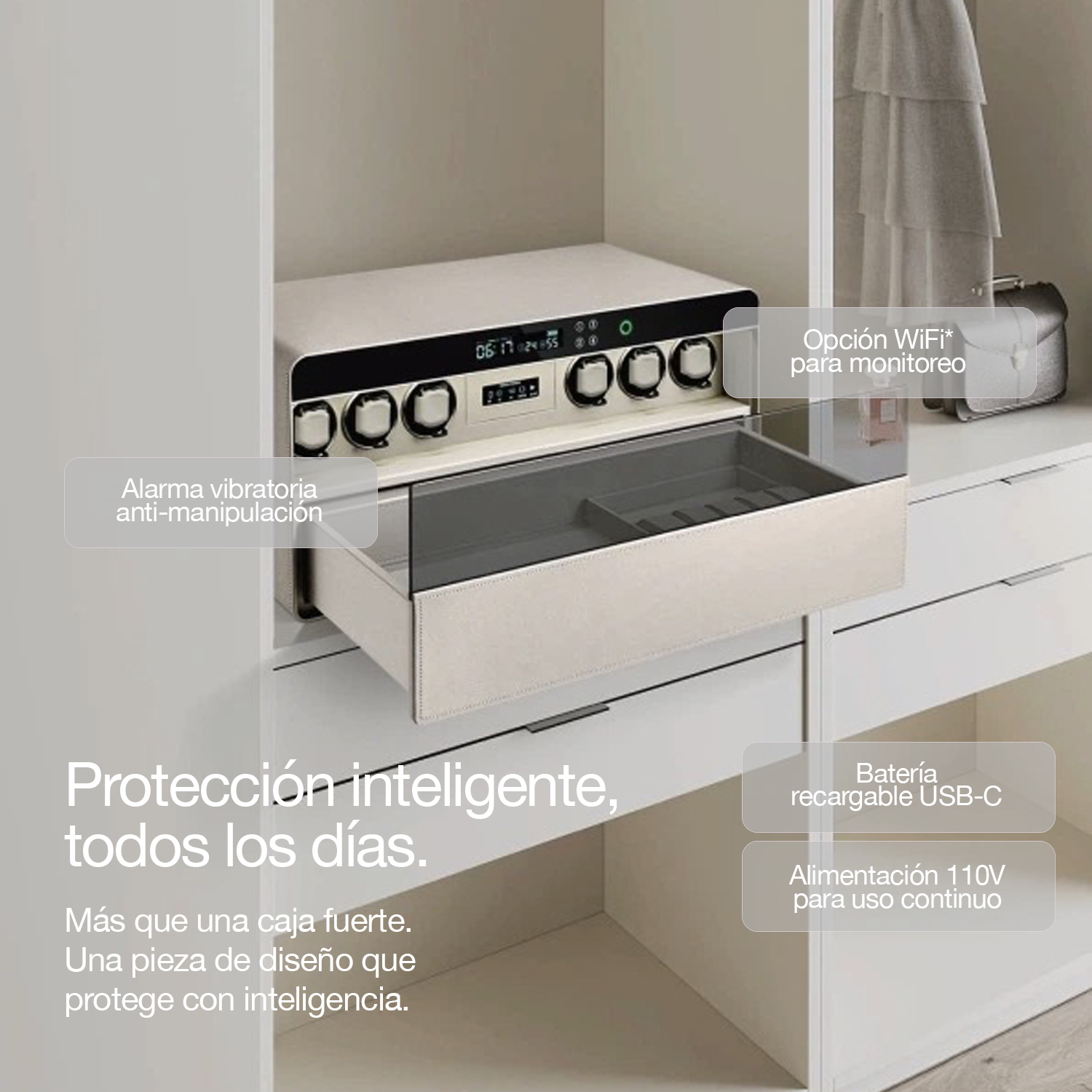 Caja Fuerte Digital Lusano Horus6 con Huella y WiFi