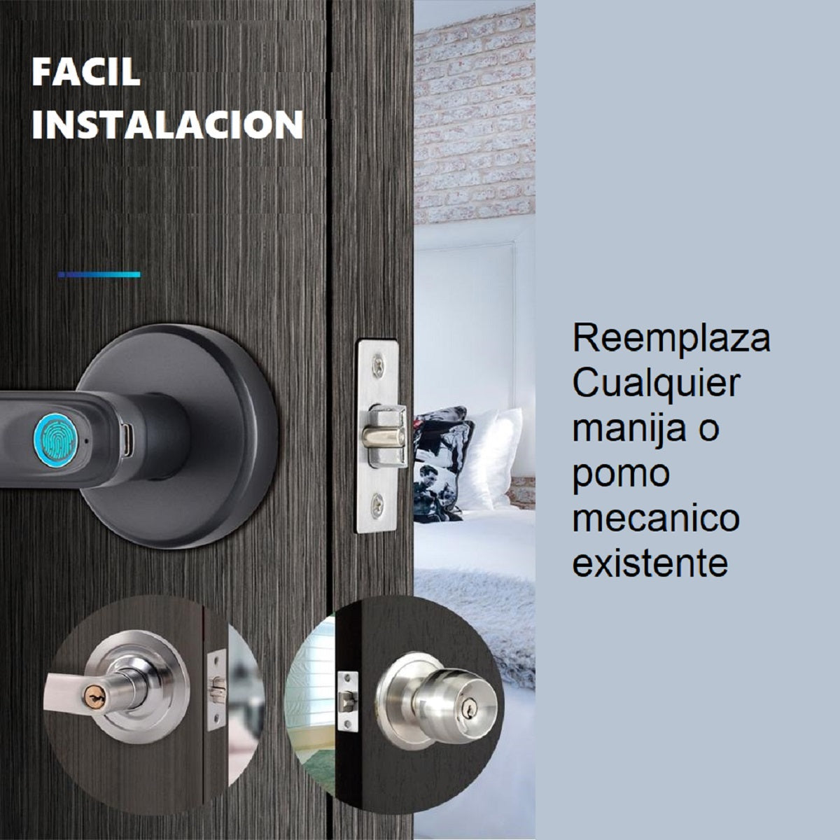 Cerradura Manija Inteligente Bestlocks T3