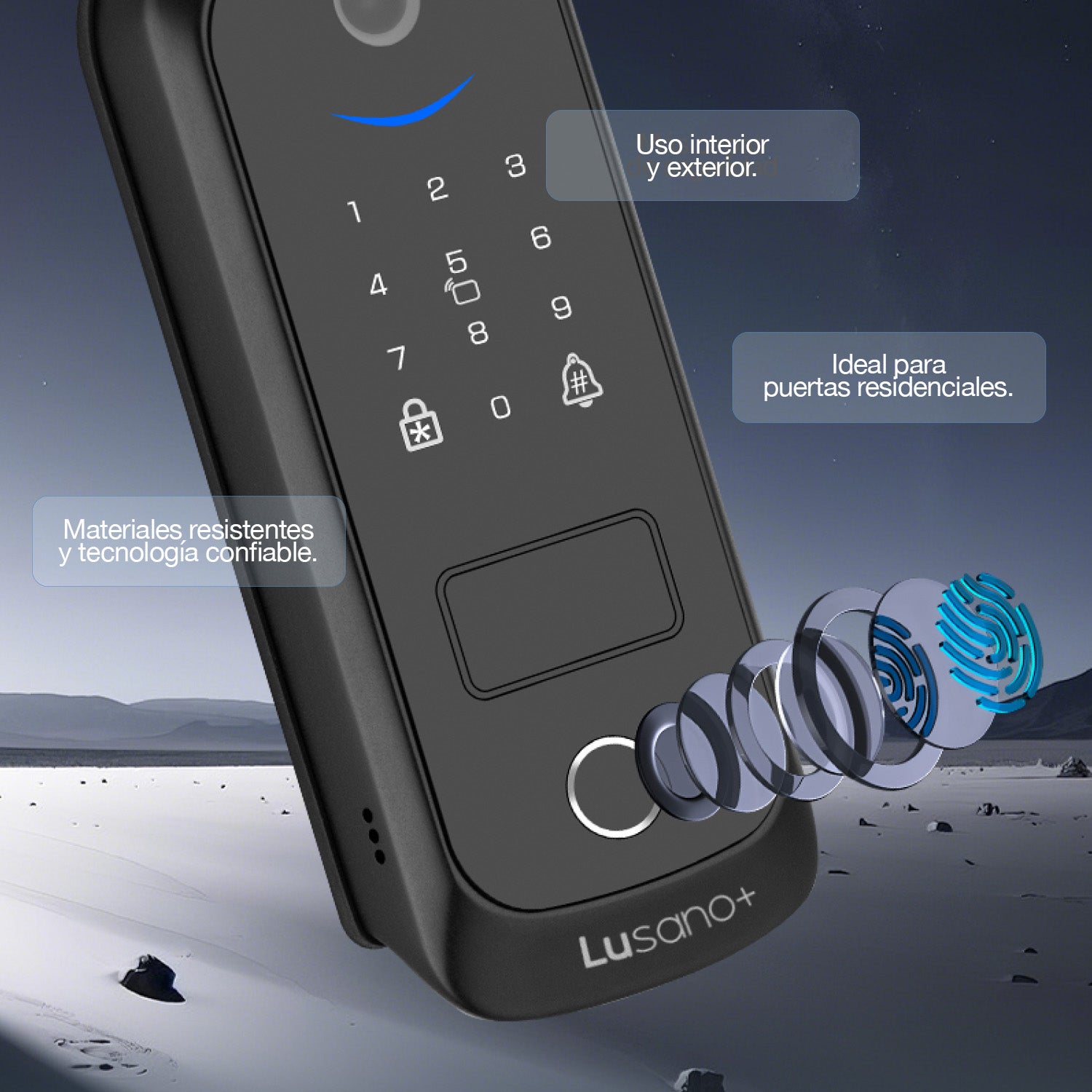 Cerrojo Inteligente Lusano AS+ WiFi