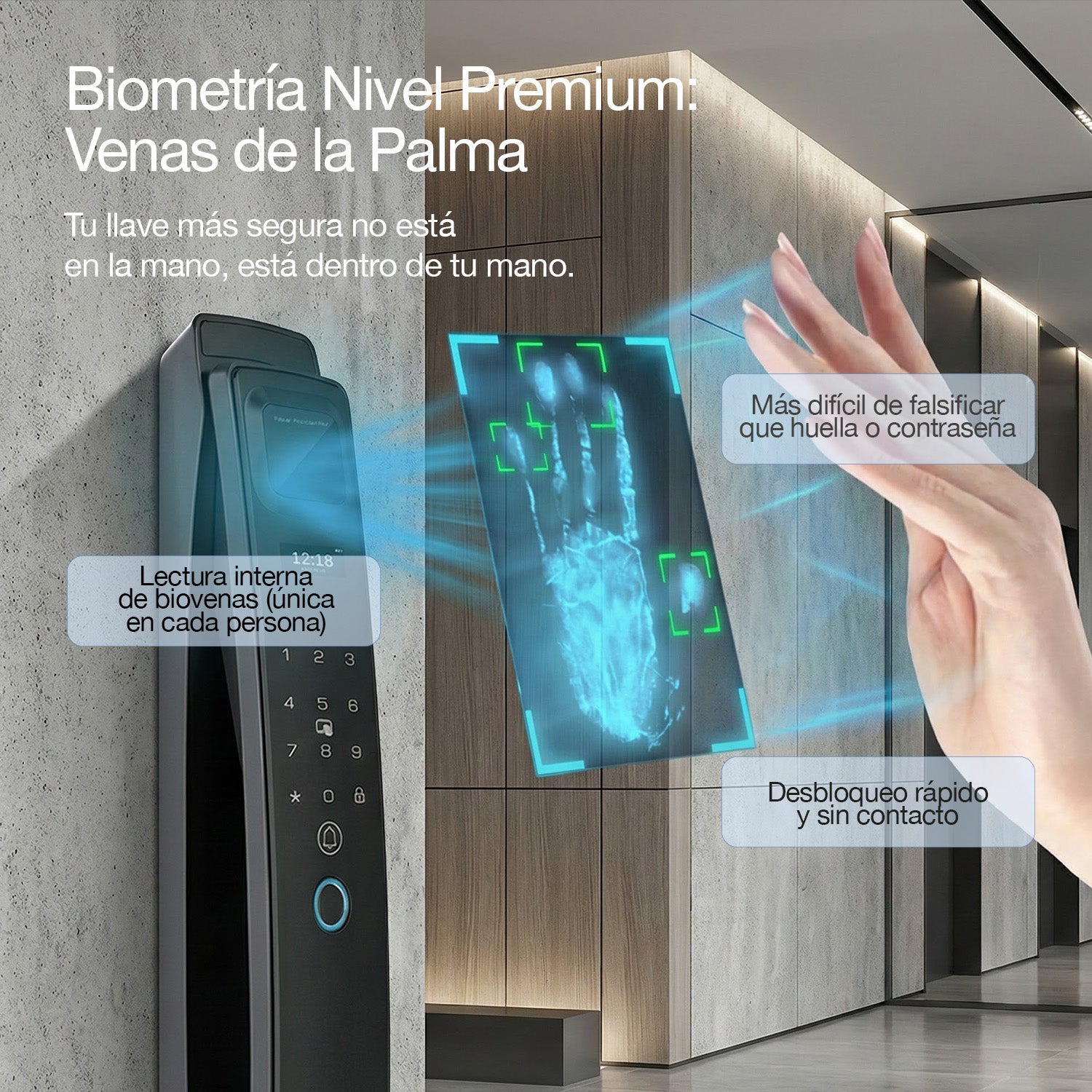 Cerradura Inteligente Lusano Mercury WiFi