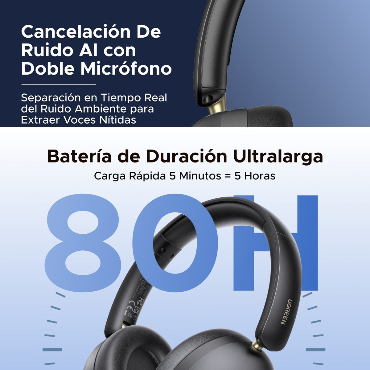 AURICULARES UGREEN TRUE WIRELESS HITUNE MAX2