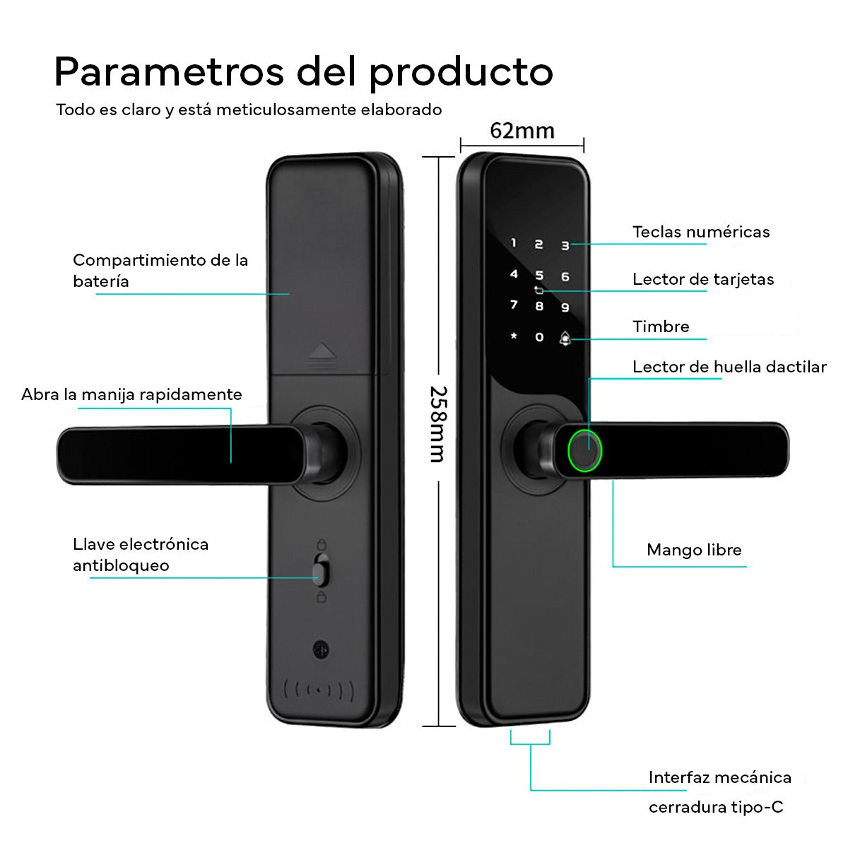 Cerradura Inteligente Bestlocks BL60