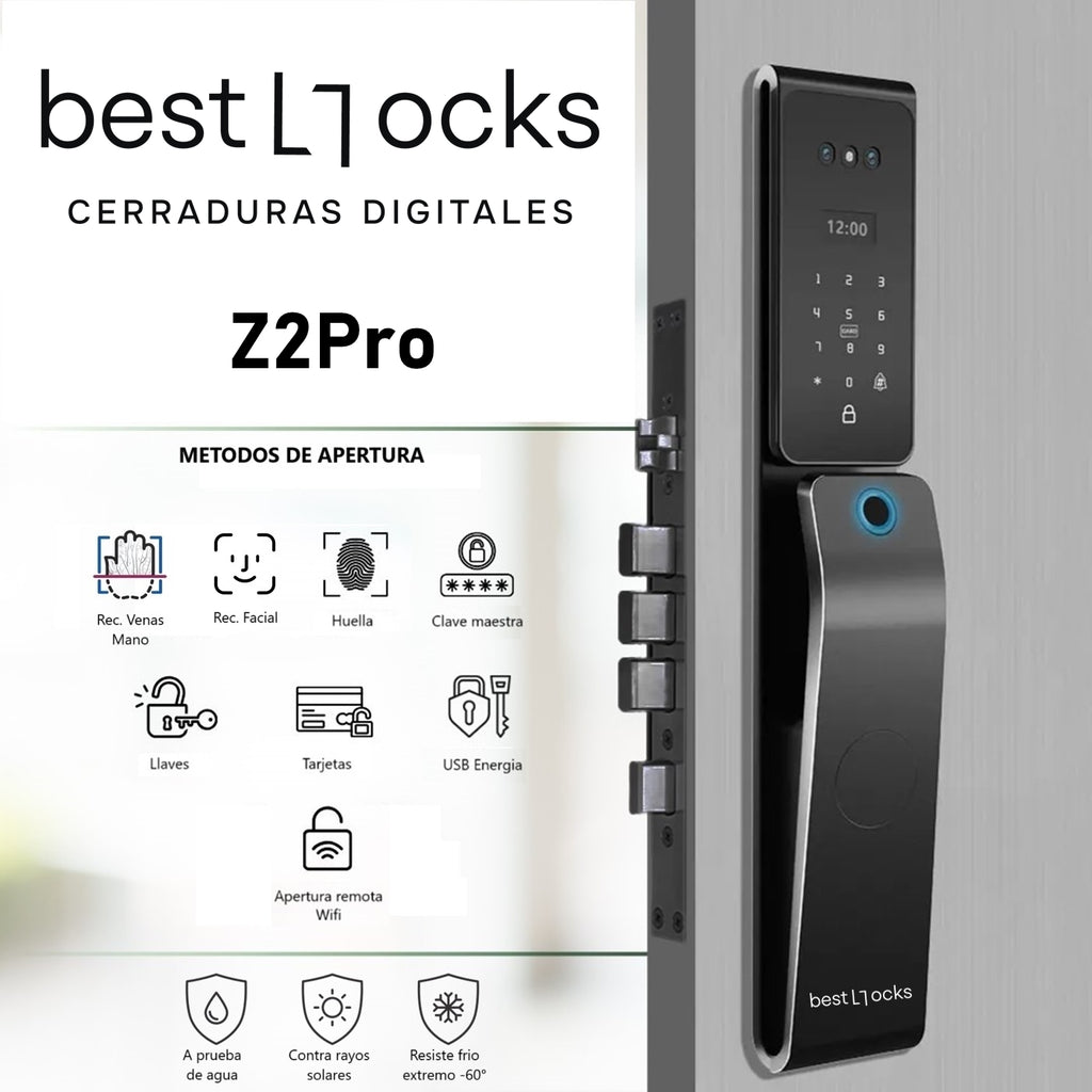 Cerradura Inteligente Bestlocks Z2Pro IP65