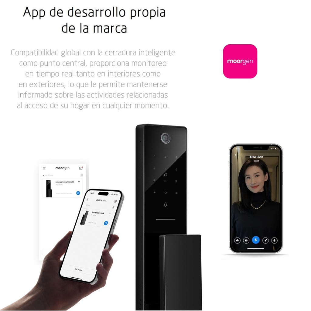 Cerradura Inteligente Moorgen T5+ WiFi