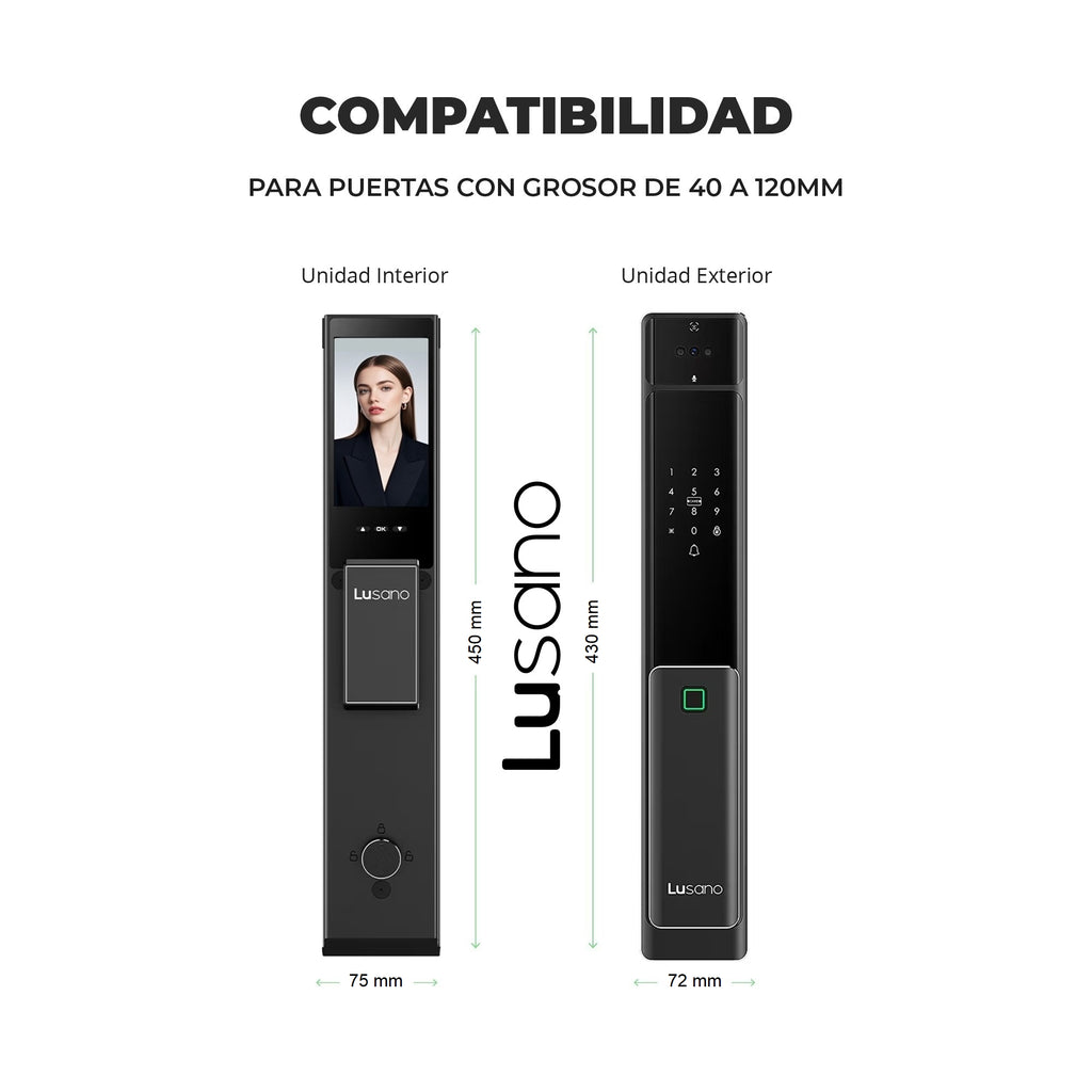Cerradura Inteligente Lusano Ultra Slim