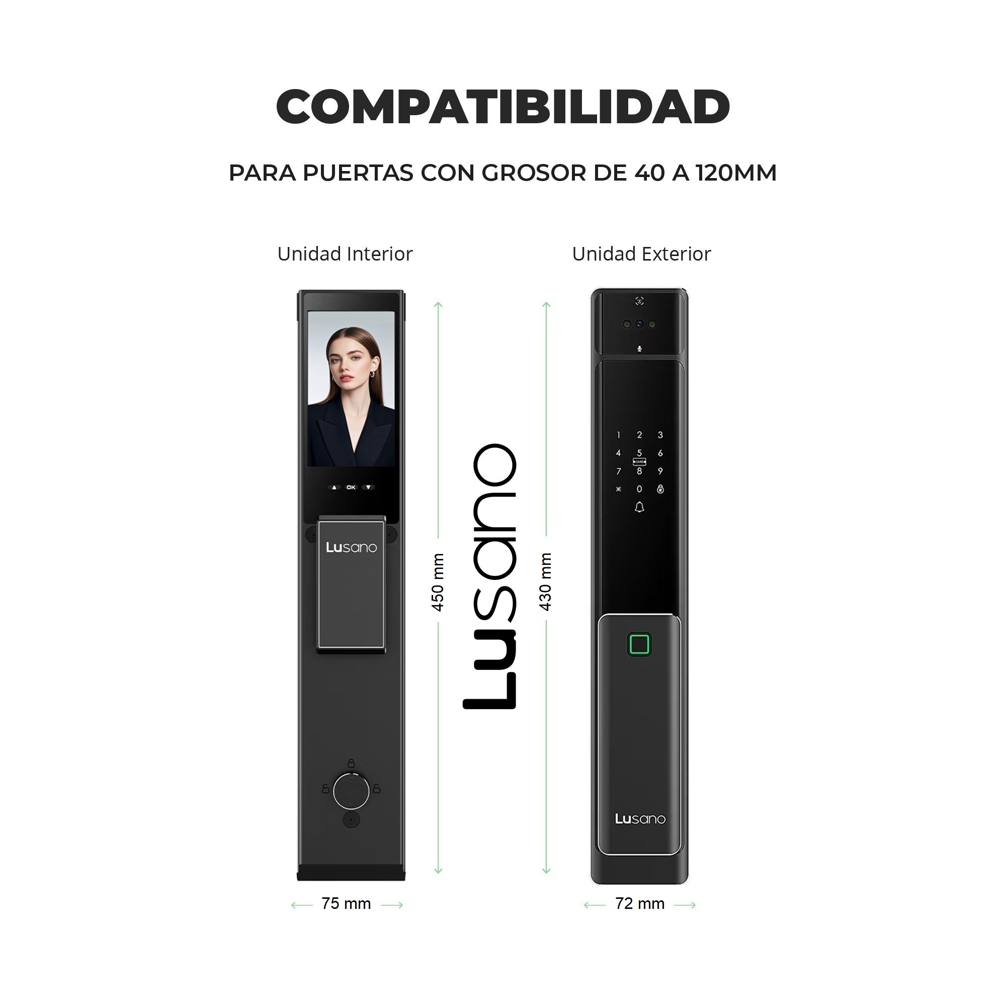 Cerradura Inteligente Lusano Ultra Slim