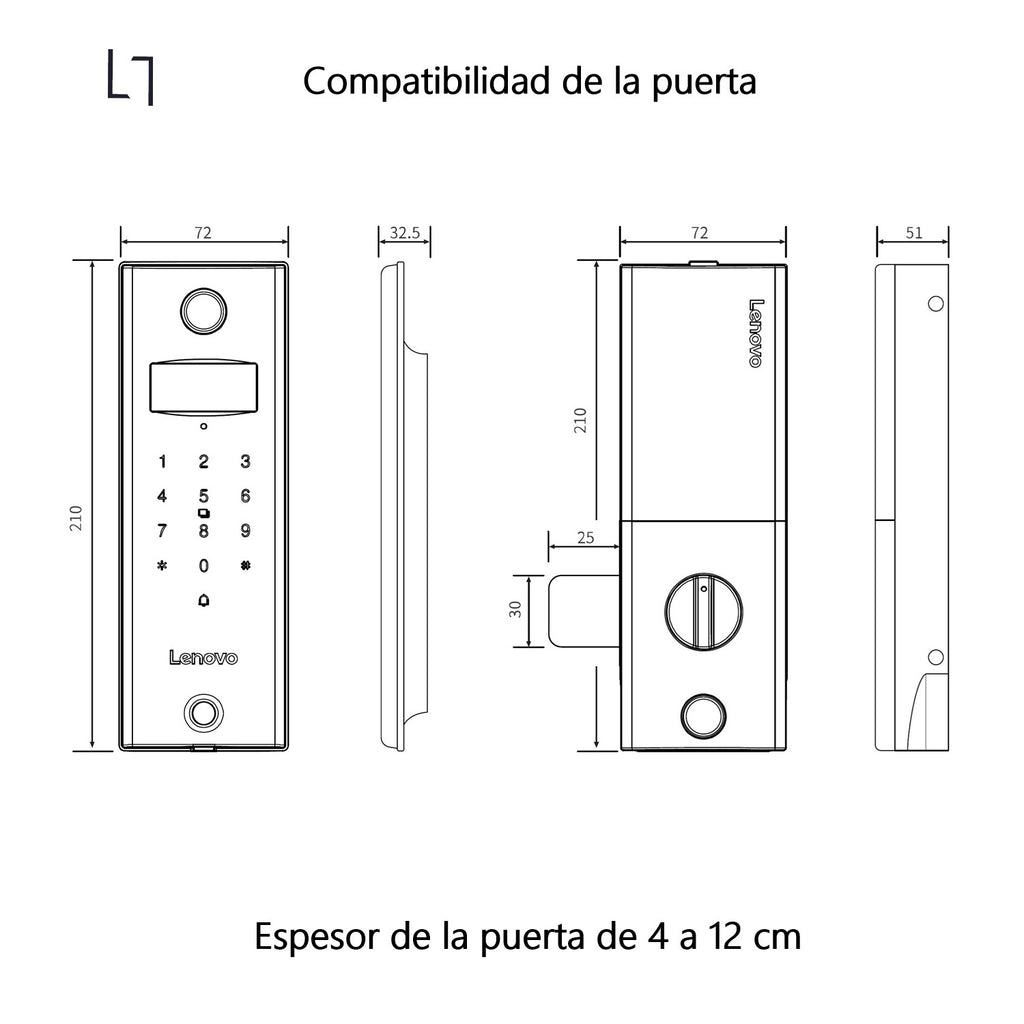 Cerradura Inteligente Lenovo U2