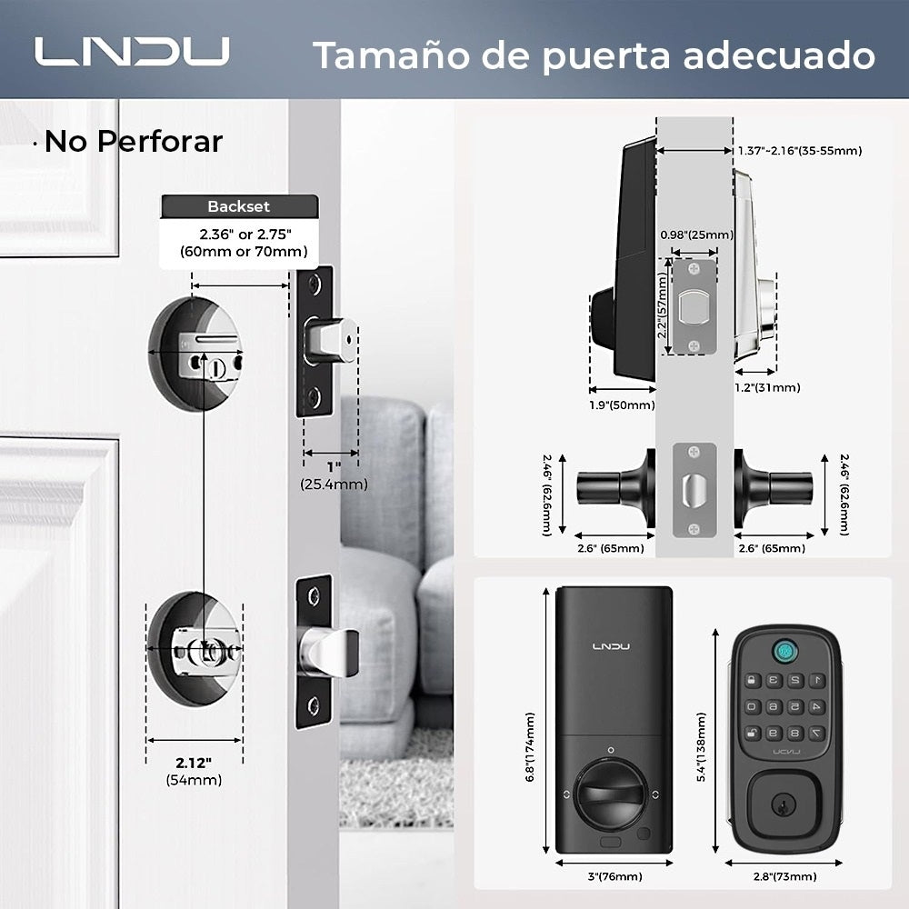 Cerrojo Inteligente LNDU WL01